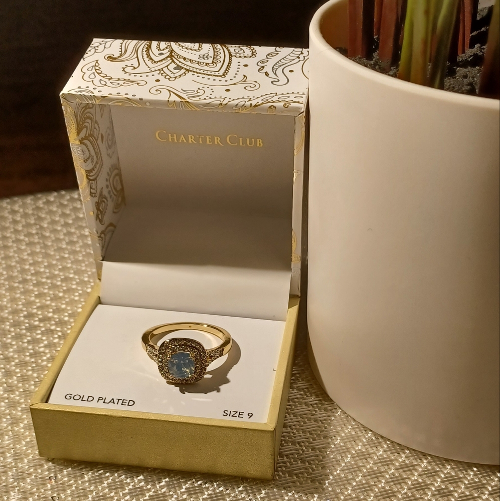 Charter Club Opal Sq Fashion Ring